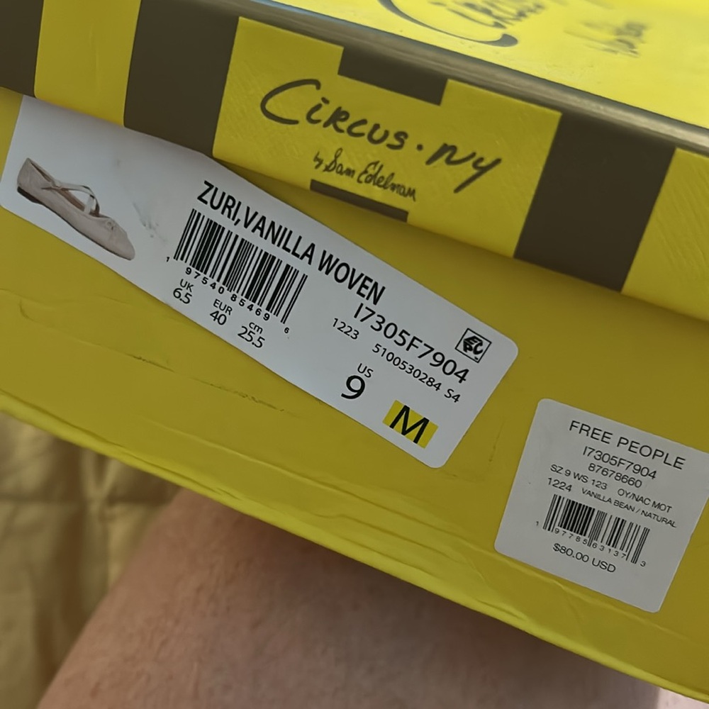 Kuri ballet flats size 9 vanilla bean - Picture 11 of 11